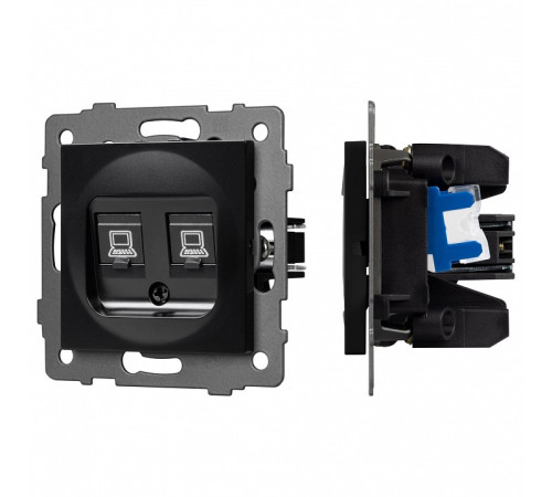 Розетка двойная RJ-12 и Ethernet RJ-45, без рамки Arlight SCT 049853