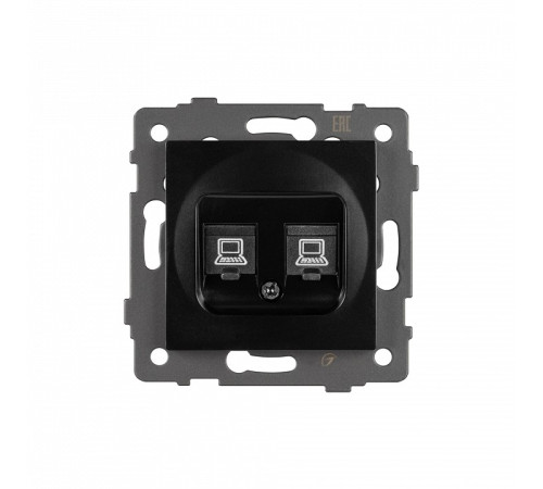 Розетка двойная RJ-12 и Ethernet RJ-45, без рамки Arlight SCT 049853