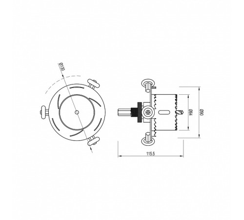 Крепление для шнура Arlight DRILL 053042