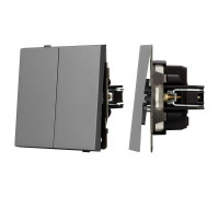 Выключатель двухклавишный без рамки Arlight SWT 054060
