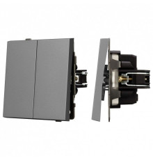 Выключатель двухклавишный без рамки Arlight SWT 054060