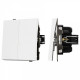 Выключатель проходной двухклавишный без рамки Arlight SWT 054066