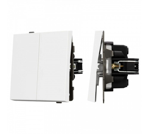 Выключатель проходной двухклавишный без рамки Arlight SWT 054066