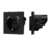 Розетка с заземлением и 2хUSB type A, без рамки Arlight SCT 054289