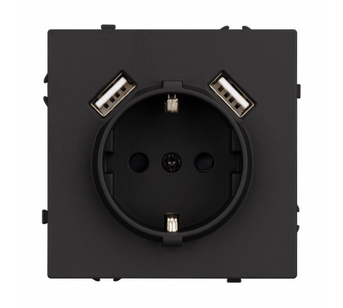 Розетка с заземлением и 2хUSB type A, без рамки Arlight SCT 054289