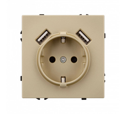 Розетка с заземлением и 2хUSB type A, без рамки Arlight SCT 054290