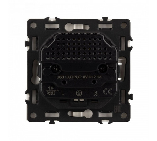 Розетка с заземлением и 2хUSB type A, без рамки Arlight SCT 054290