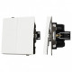 Выключатель двухклавишный без рамки Arlight SWT 054547