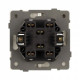 Выключатель проходной двухклавишный без рамки Arlight SWT 054556
