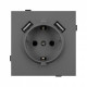 Розетка с заземлением и 2хUSB type A, без рамки Arlight SCT-TENDO 054605
