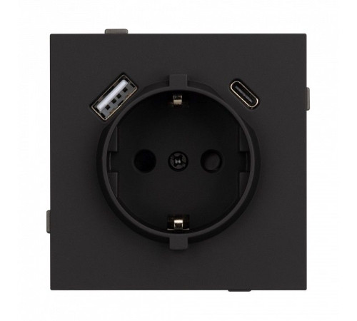 Розетка 2хUSB type A и C без рамки Arlight SCT-TENDO 054607