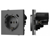 Розетка 2хUSB type A и C без рамки Arlight SCT-TENDO 054609