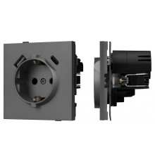 Розетка 2хUSB type A и C без рамки Arlight SCT-TENDO 054609