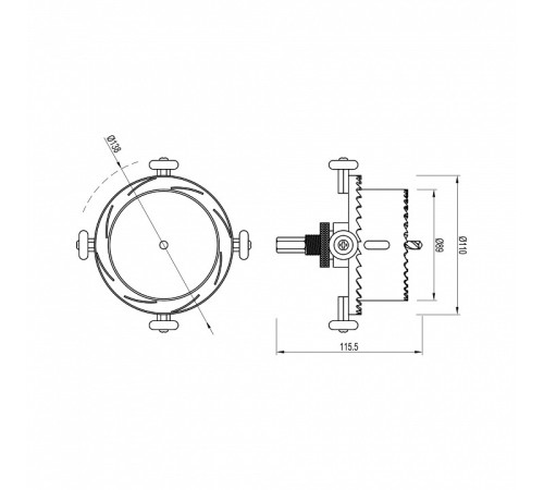 Крепление для шнура Arlight DRILL 056393