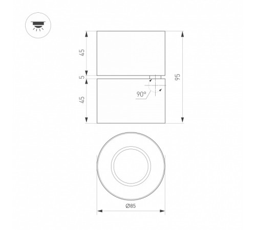 Накладной светильник Arlight POINT 058607