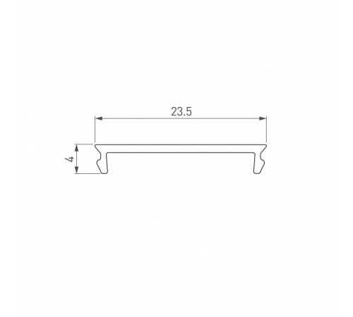 Рассеиватель Arlight SL-LINE-7477-2000 OPAL матовый 2000 мм 060601