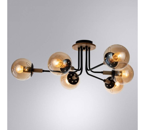 Люстра на штанге Arte Lamp Oxford 6 ламп A2716PL-6BK