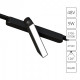 Светильник на штанге Arte Lamp Rapid A2960PL-1BK