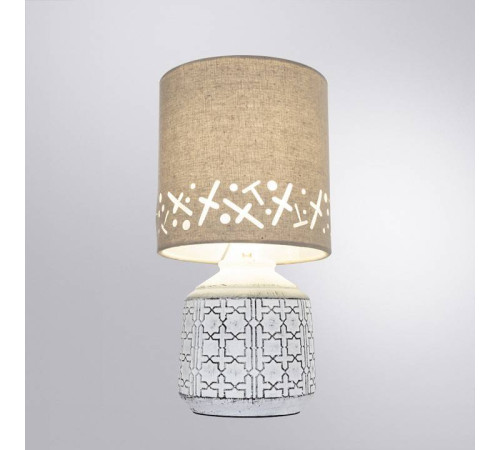 Настольная лампа декоративная Arte Lamp Bunda A4007LT-1WH