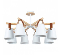 Люстра на штанге Arte Lamp Thomas 8 ламп белая A7032PL-8WH