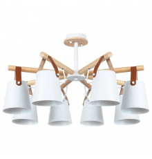 Люстра на штанге Arte Lamp Thomas 8 ламп белая A7032PL-8WH
