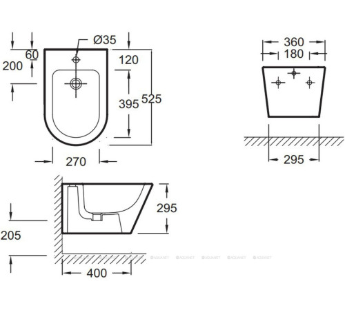 Биде подвесное Jacob Delafon Rodin EMJ0002-00