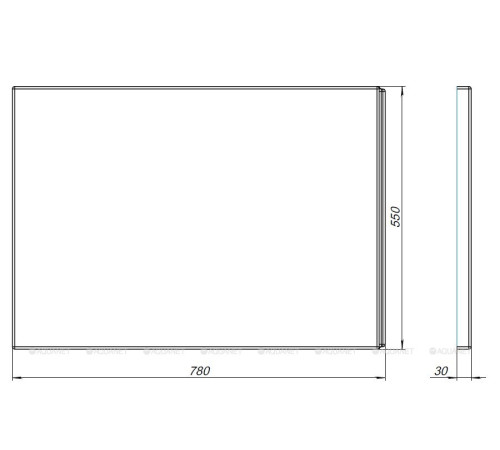 Панель боковая Aquanet LOTOS L80 H55 K 00330886