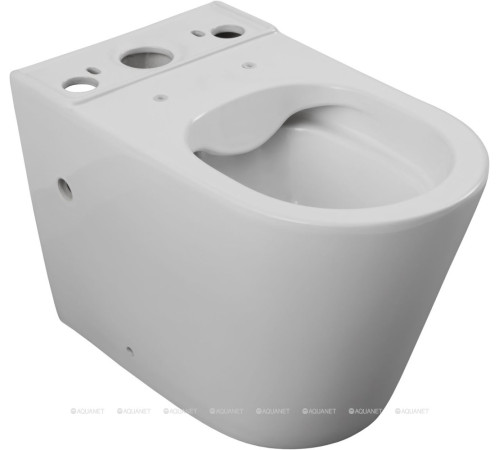 Унитаз напольный (чаша с сиденьем) Aquanet Atago 2.0 безободковый микролифт Slim Atago 2.0 C1