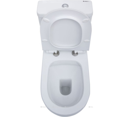 Чаша унитаза напольного Aquanet Cetus Rimless сиденье Slim Soft Close CETUS-C1