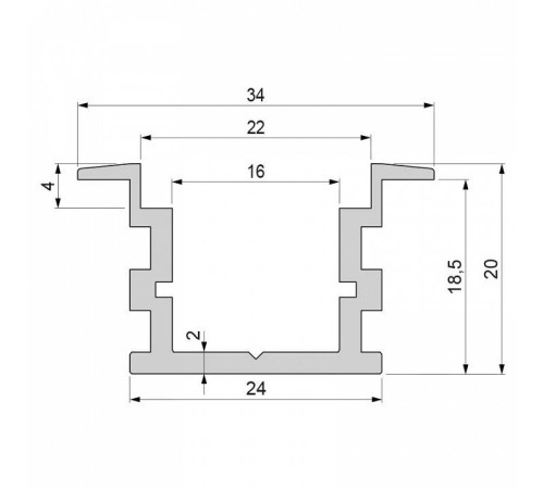 Профиль накладной Deko-Light T-high 975740
