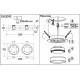 Встраиваемый светильник Denkirs FLAT DK2092-BK