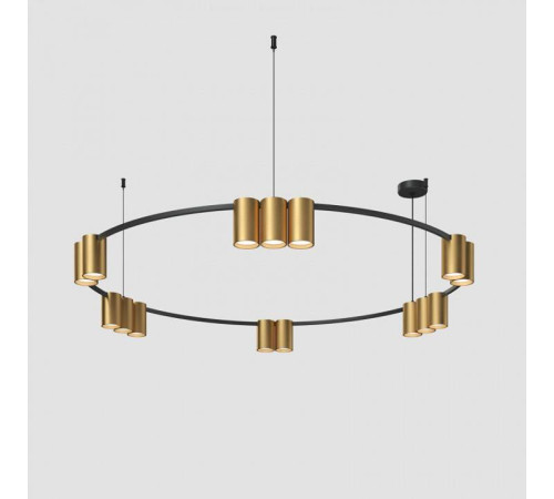 Подвесная люстра Denkirs Orbit DK4067-BK+SG