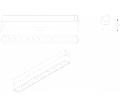 Накладной светильник Denkirs AIR GRILL DK5335-BK