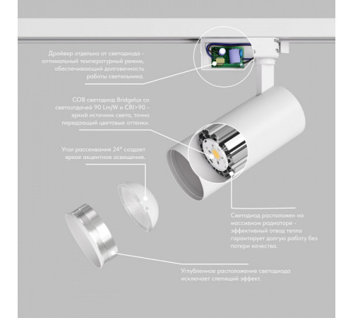 Светильник на штанге Denkirs DK6452-WH