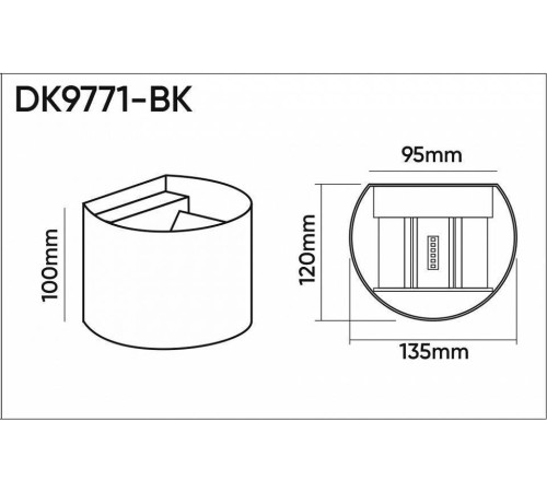Накладной светильник Denkirs DK9771-BK