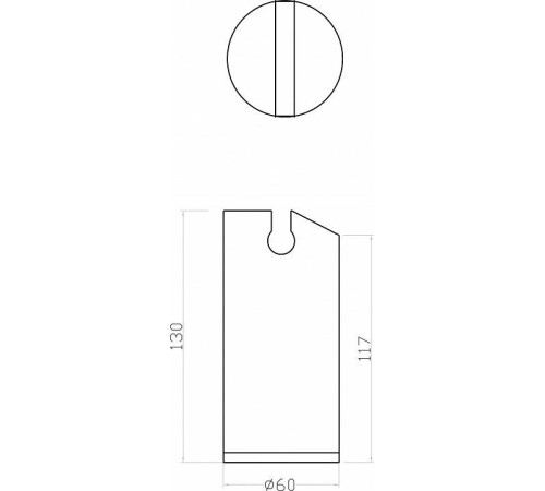 Заглушка для трека-ремня Denkirs BELTY BASE TR5516-BK