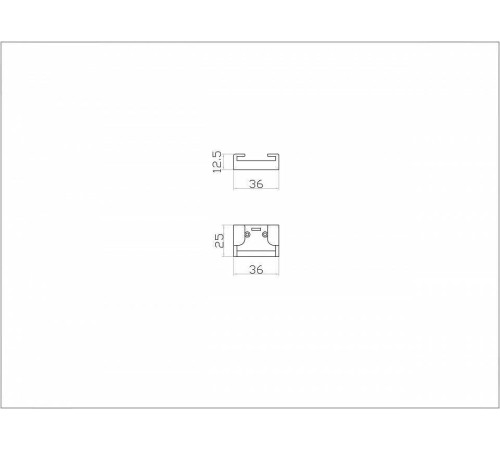 Заглушка для трека-ремня Denkirs BELTY BASE TR5519-BK