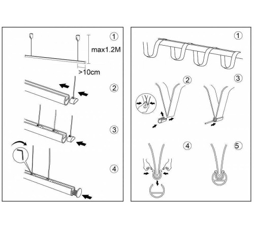 Крепление для треков-ремней Denkirs BELTY BASE TR5536-BK