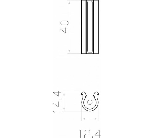 Крепление для треков-ремней Denkirs BELTY BASE TR5536-BK