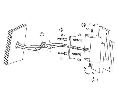 Накладной светильник DesignLed Shade GW-6809-12-BL-WW