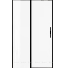 Душевая дверь в нишу Allen Brau Priority 1200 мм стекло Optiwhite черный 3.31009.BBA