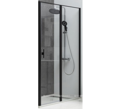 Душевая дверь в нишу Allen Brau Priority 1200 мм стекло Optiwhite черный 3.31009.BBA