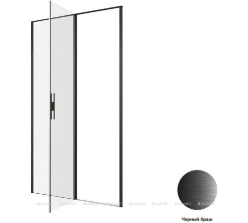 Душевая дверь в нишу Allen Brau Priority 1200 мм стекло Optiwhite черный 3.31009.BBA