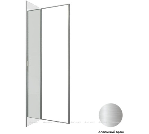 Душевая дверь Allen Brau Priority 900 мм стекло Optiwhite 8 мм браш. алюминий 3.31026.BA