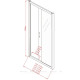 Дверь в нишу Aquanet Alfa 1600 мм NAA6121