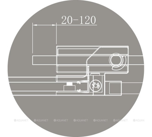 Душевая дверь в нишу Cezares Slider 100-110 см серое стекло хром SLIDER-B-1-100/110-GRIGIO-Cr
