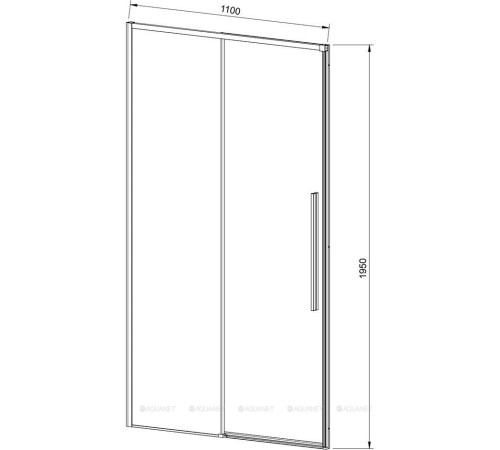 Душевая дверь Vincea Slim-N 110 см вороненая сталь стекло прозрачное VDS-4SN110CLGM