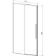 Душевая дверь Vincea Slim-N 110 см вороненая сталь стекло прозрачное VDS-4SN110CLGM