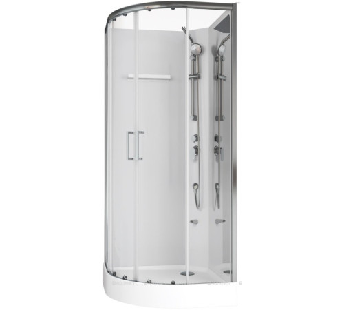 Душевая кабина Aquanet Passion R 2.0 900x900 мм 1/4 круга зеркало хром Набор 00263868