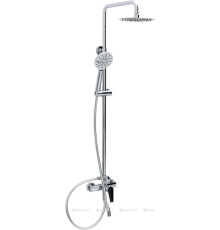 Душевая система Allen Brau ECLIPSE с верхним и ручным душем и изливом хром 5.E1007-00